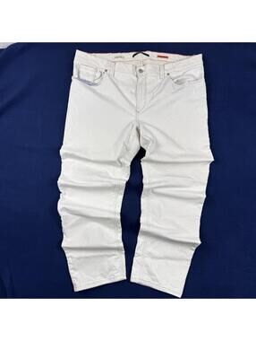 Alberto Light Denim Jeans W42 L31 Men Regular Slim Fit Casual Linen Cotton Prepy